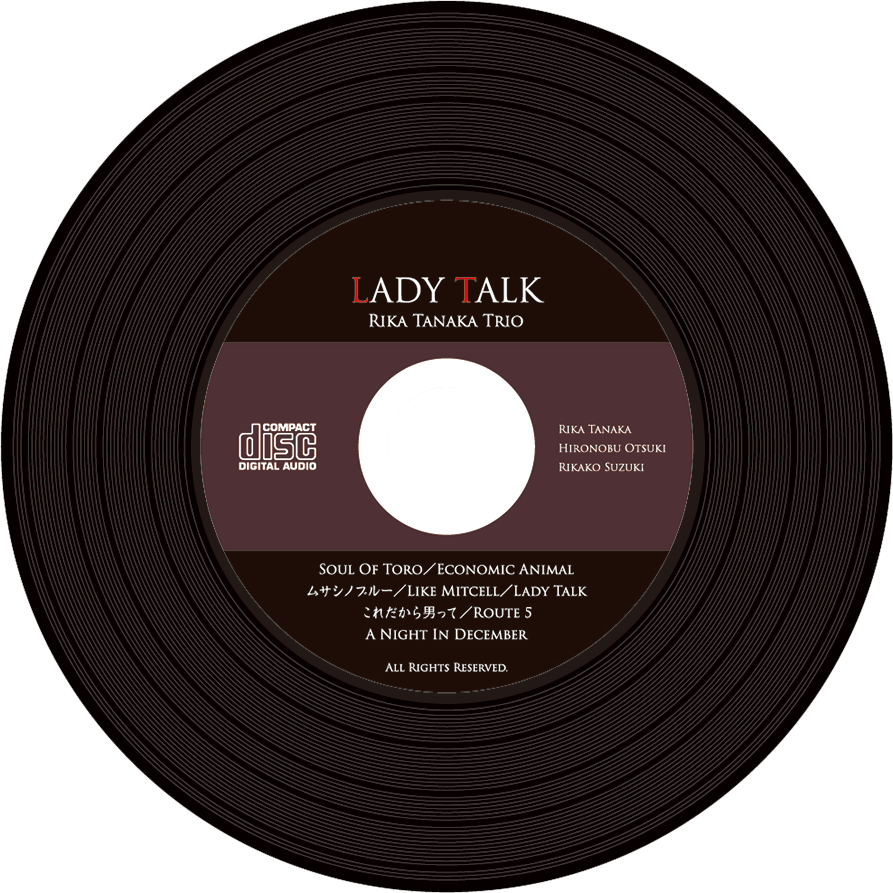 RIKA TANAKA｜1st Album 'LADY TALK' CD label